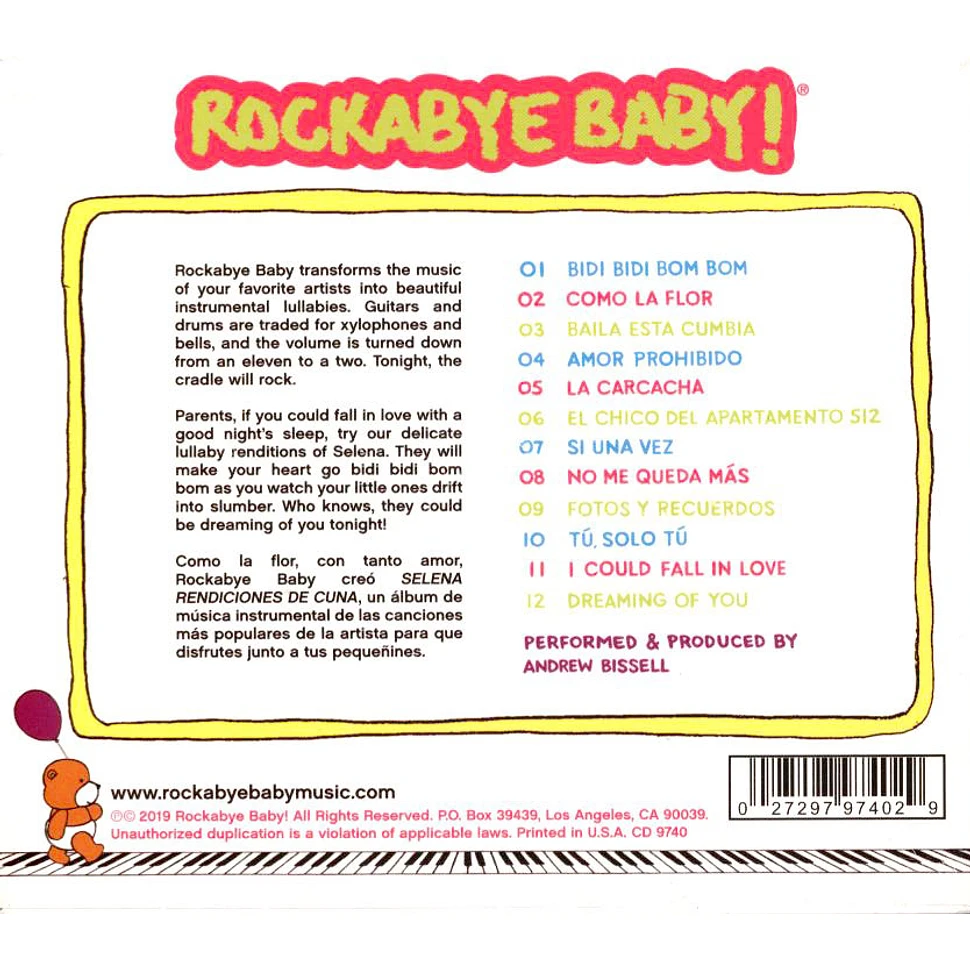 Rockabye Baby! - Lullaby Renditions Of Selena