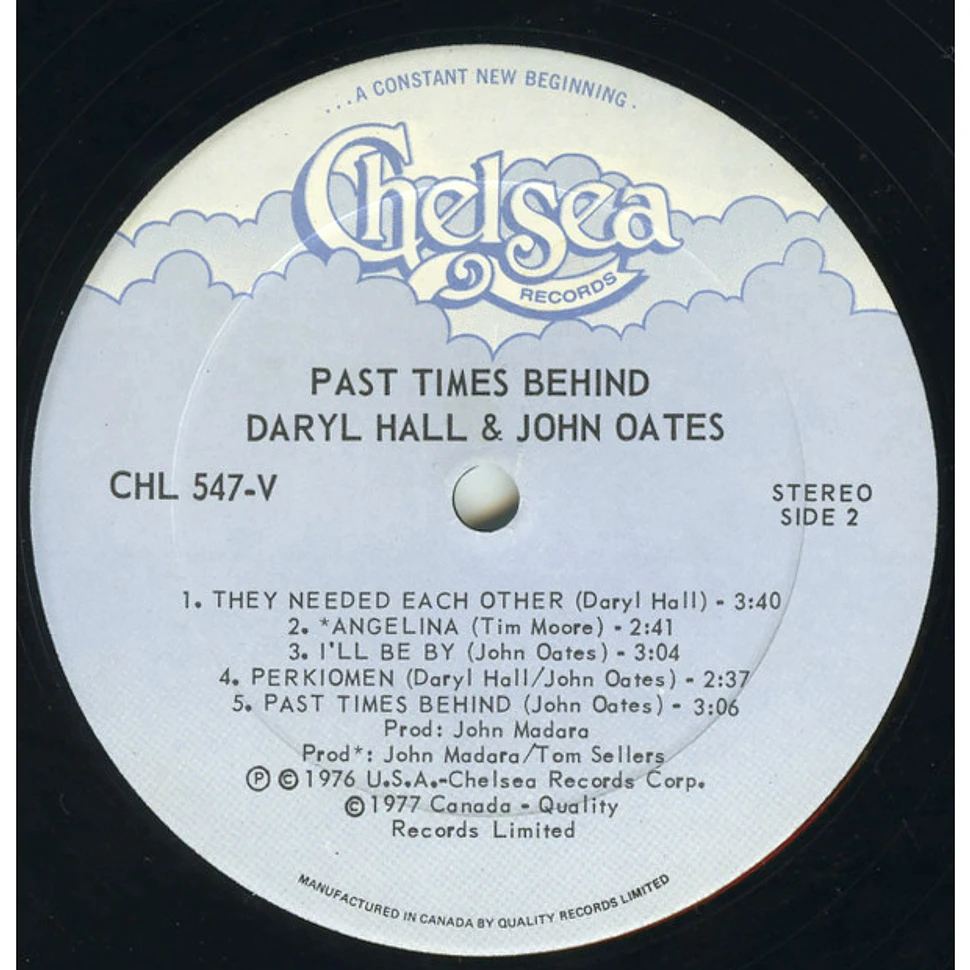 Daryl Hall & John Oates - Past Times Behind