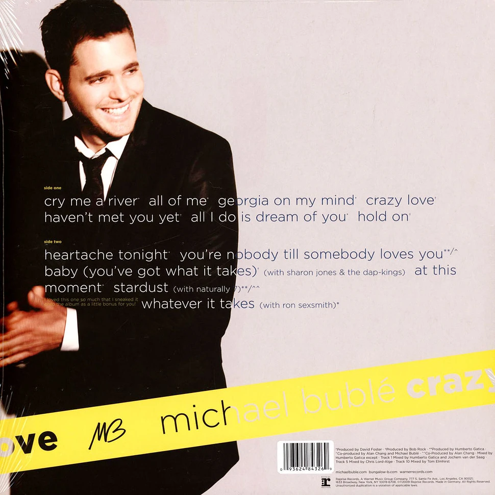 Michael Bublé - Crazy Love Yellow Vinyl Edition