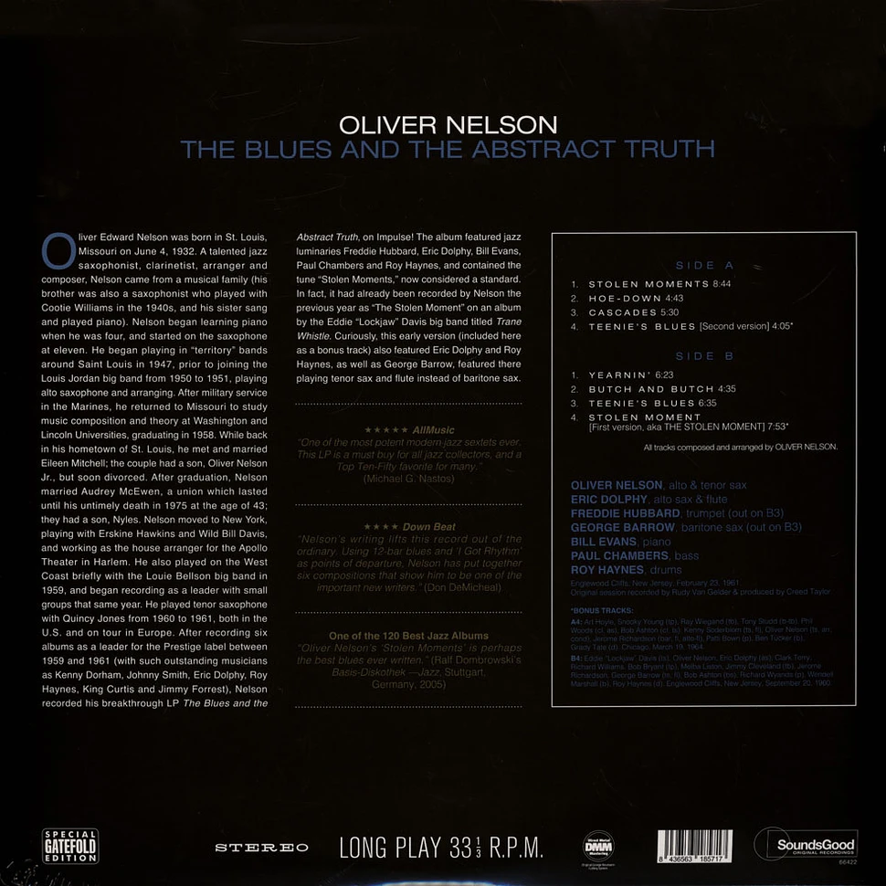 Oliver Nelson - The Blues And The Abstract Truth Limited Edition