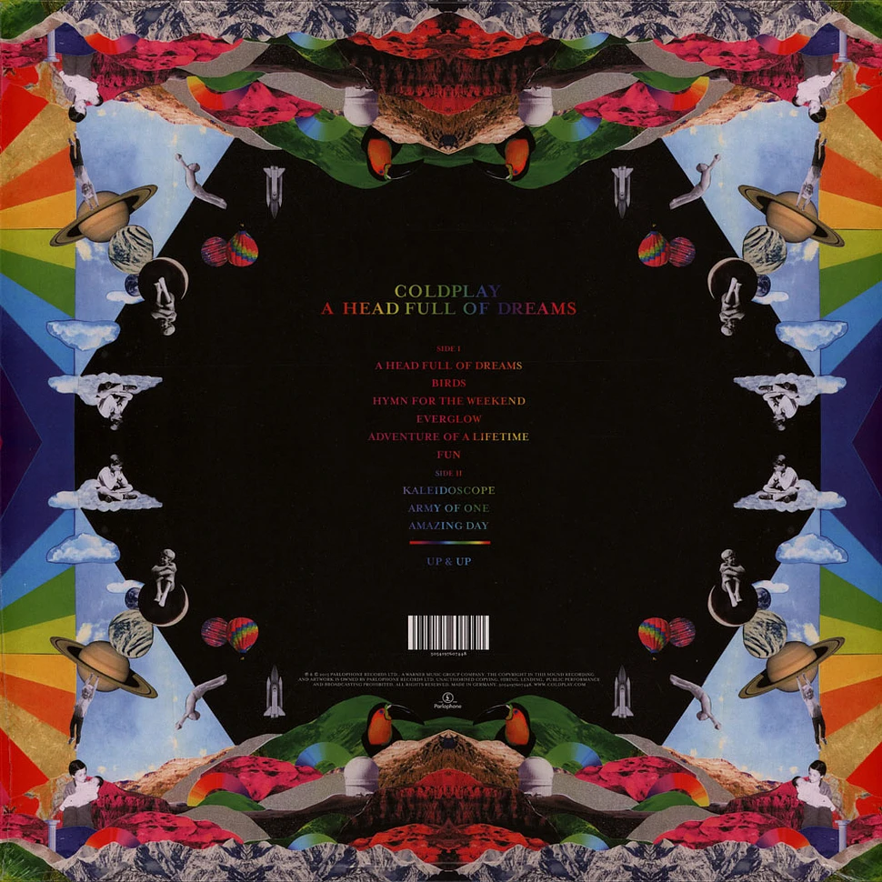 Coldplay - A Head Full Of Dreams Recycled Black Vinyl Edition