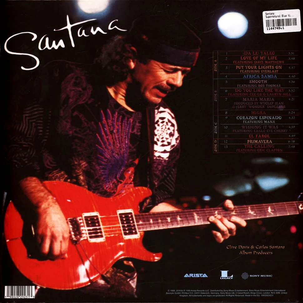 Santana - Supernatural Blue Vinyl Edition