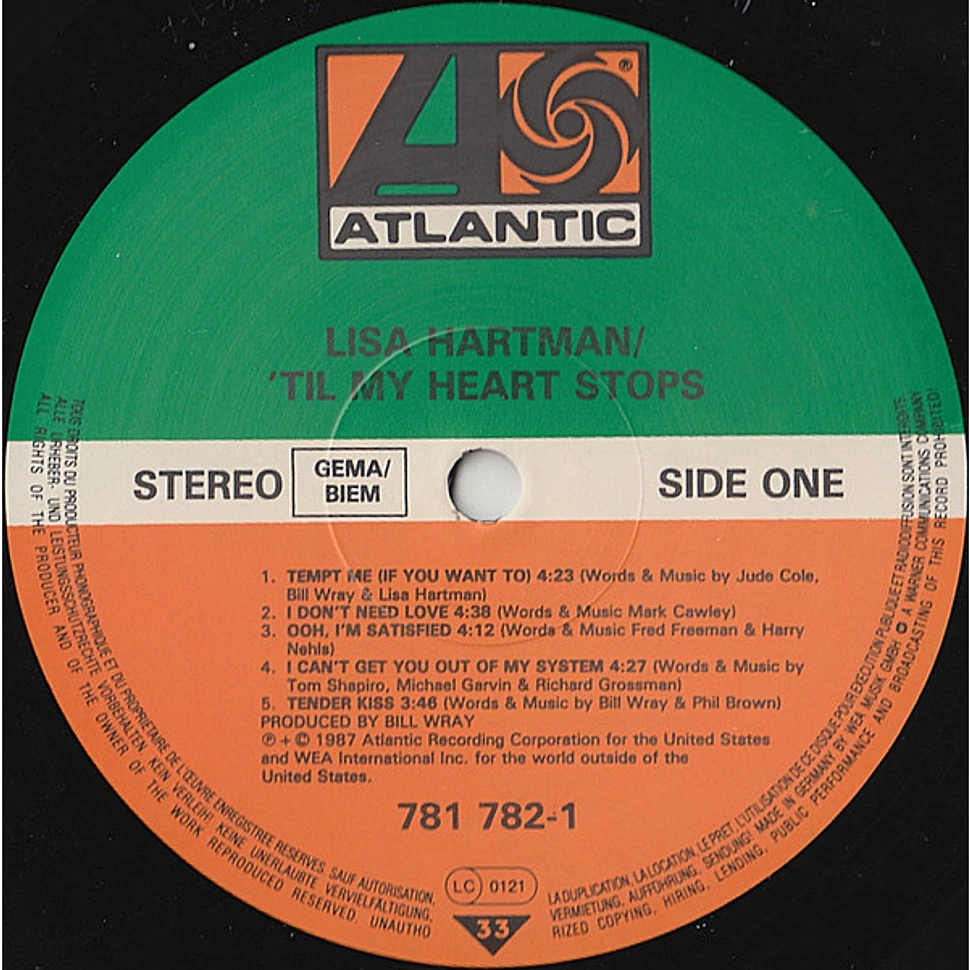 Lisa Hartman - 'Til My Heart Stops