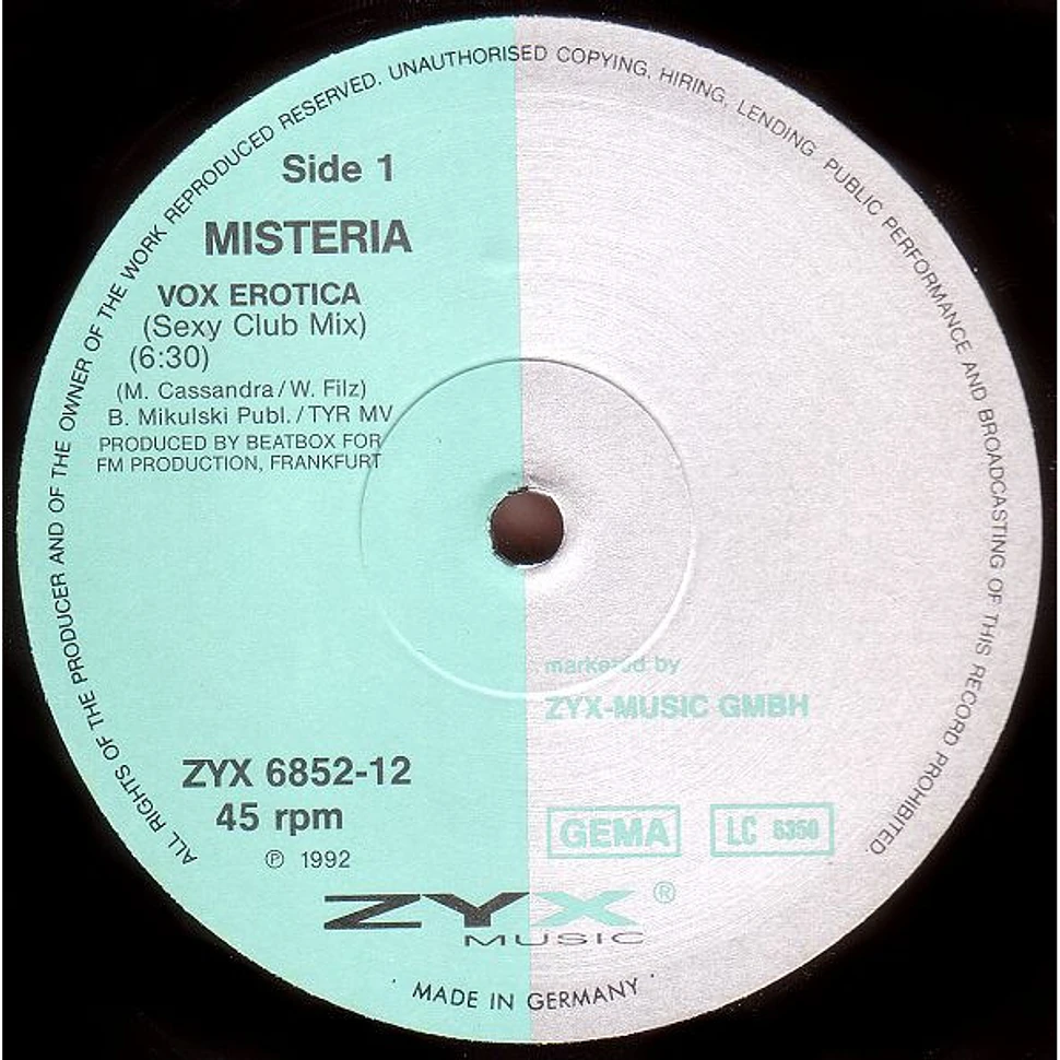 Misteria - Vox Erotica