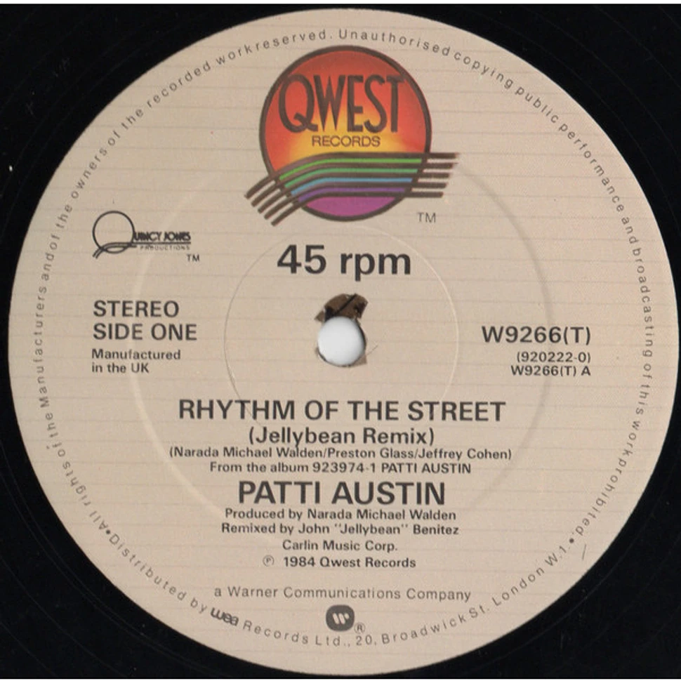 Patti Austin - Rhythm Of The Street (U.S. Remix)