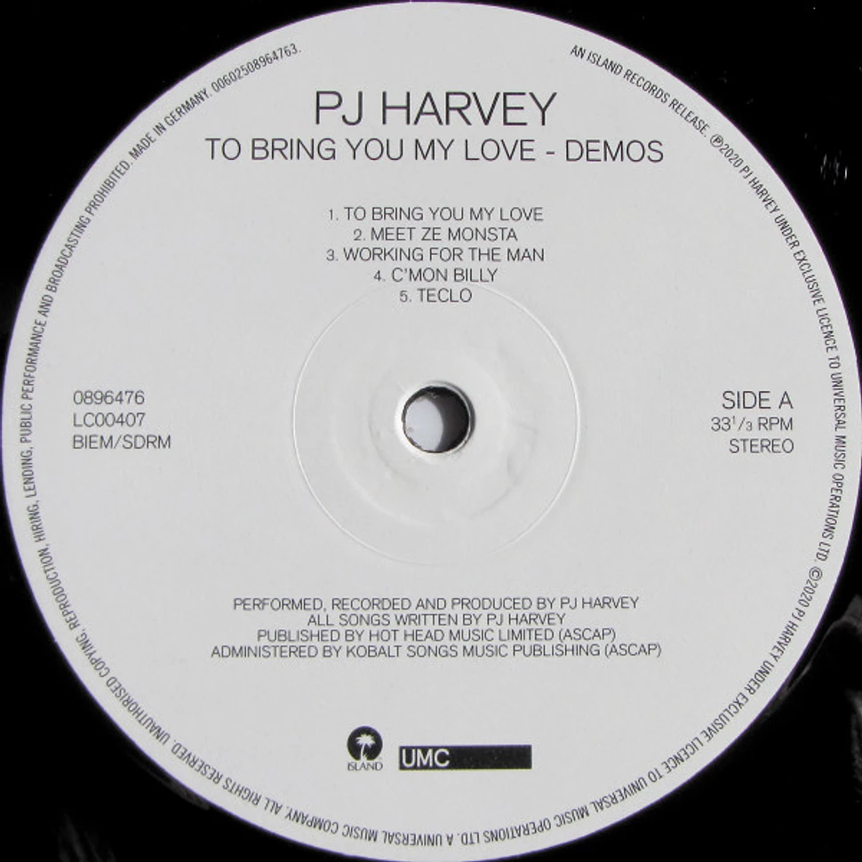 PJ Harvey - To Bring You My Love - Demos