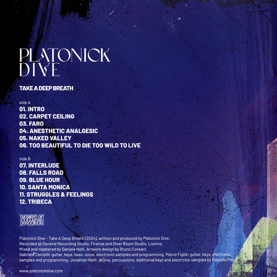 Platonick Dive - Take A Deep Breath Colored Vinyl Edition