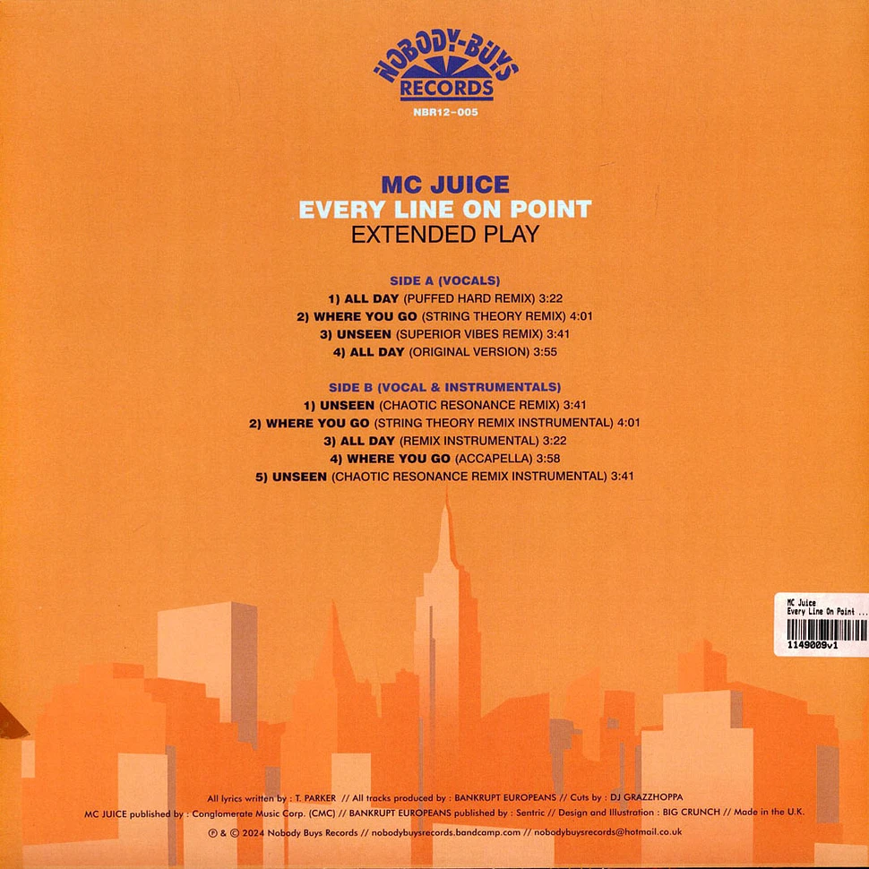 MC Juice - Every Line On Point Marbeld Vinyl Edition