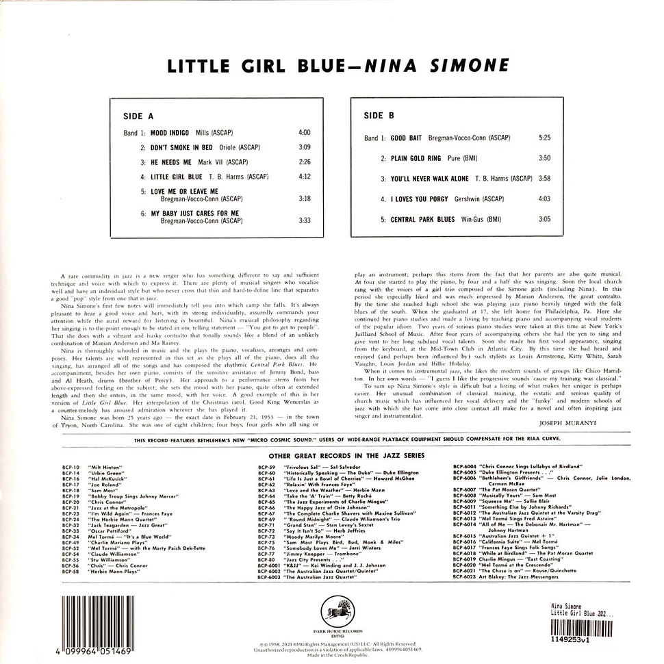 Nina Simone - Little Girl Blue 2021 Remaster