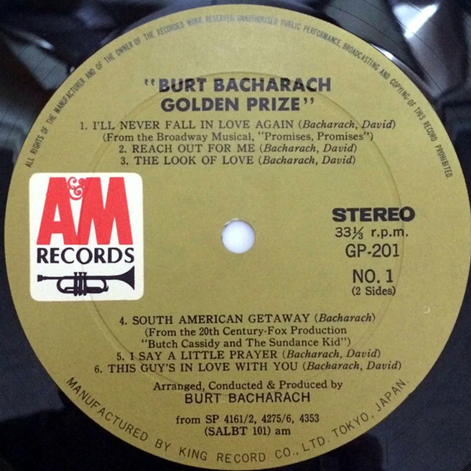 Burt Bacharach - Golden Prize