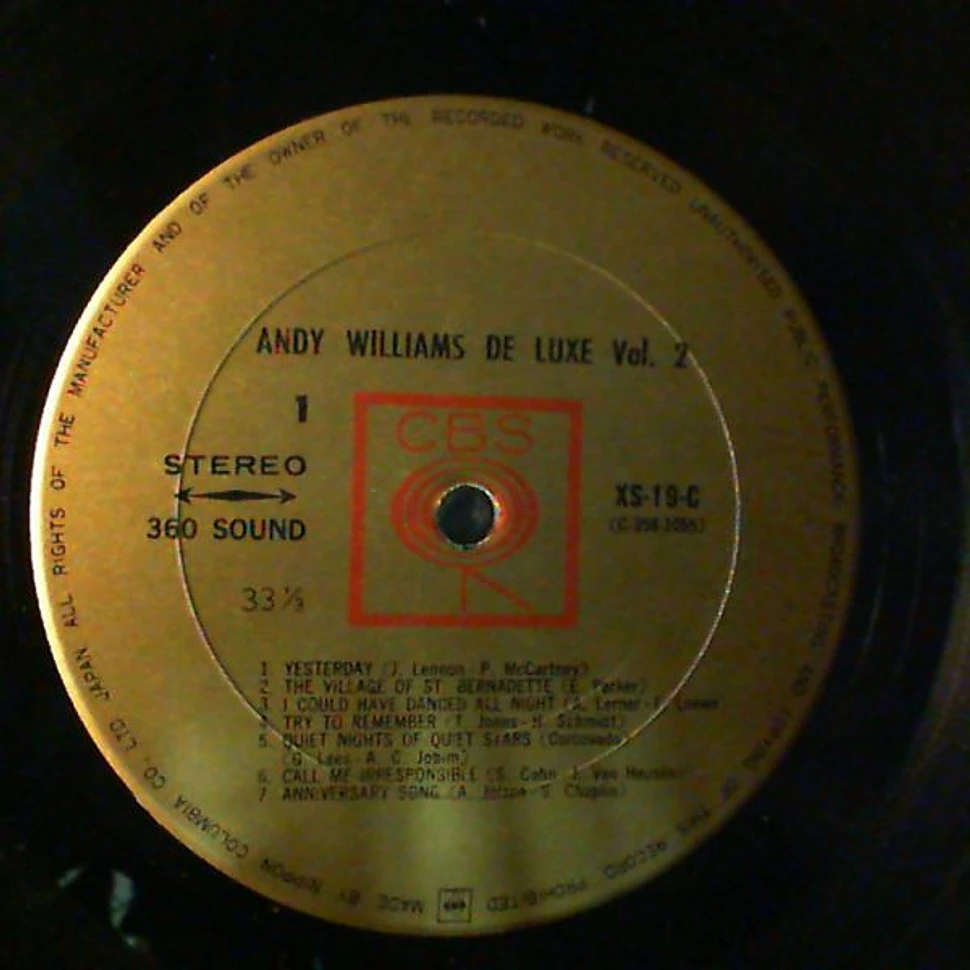 Andy Williams - De Luxe Vol. 2