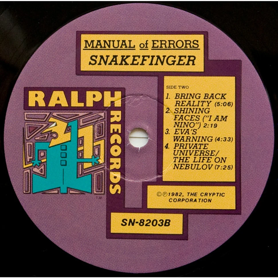 Snakefinger - Manual Of Errors