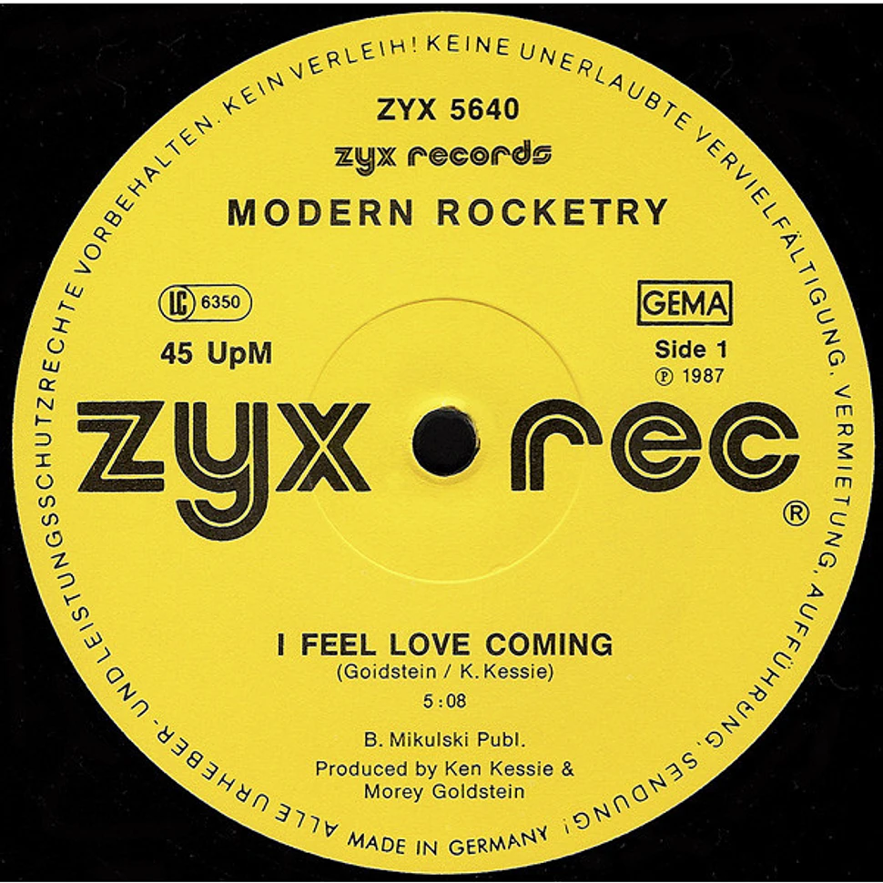 Modern Rocketry - I Feel Love Coming