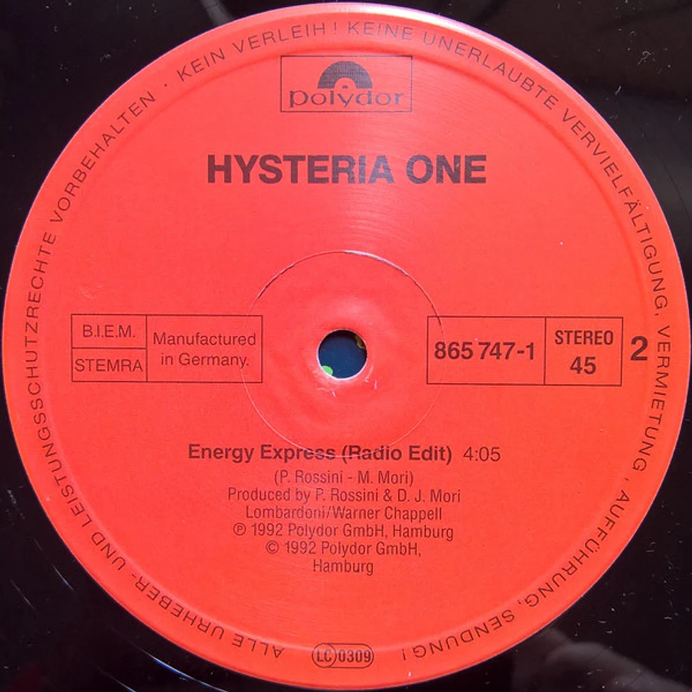 Hysteria - Energy Express