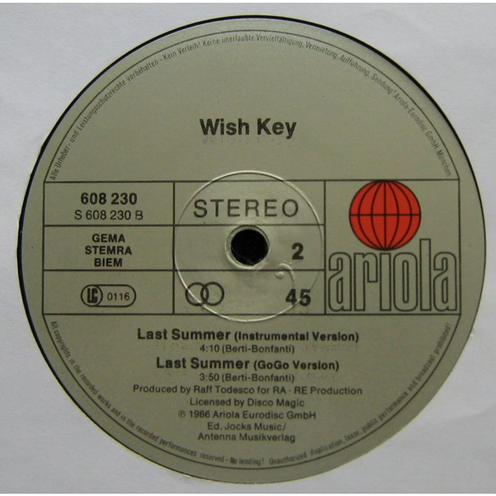 Wish Key - Last Summer