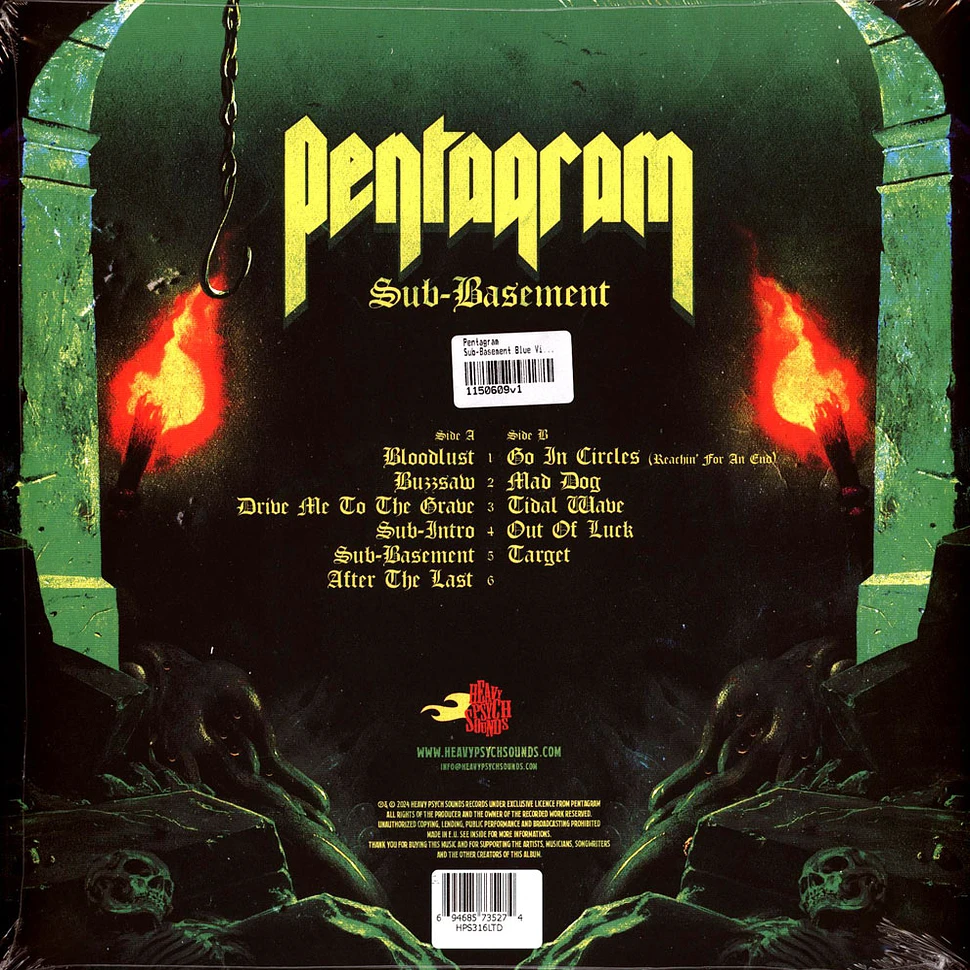 Pentagram - Sub-Basement Blue Vinyl Edition