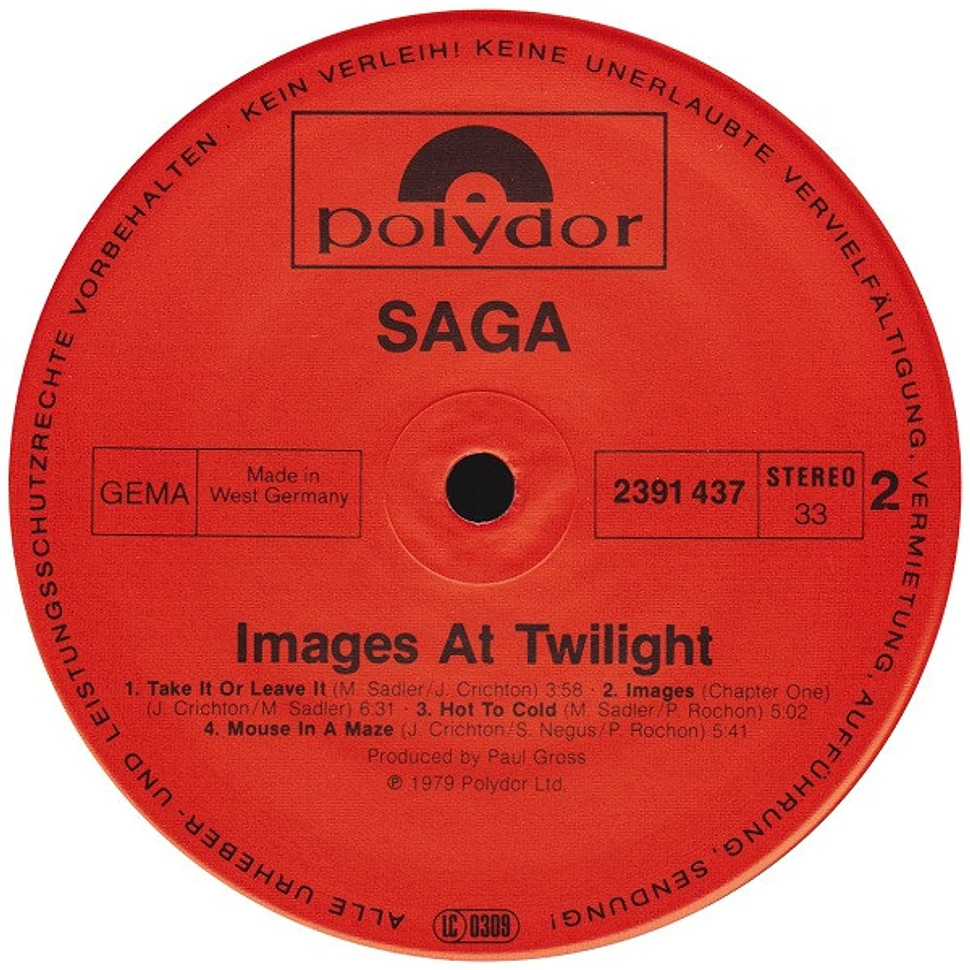 Saga - Images At Twilight