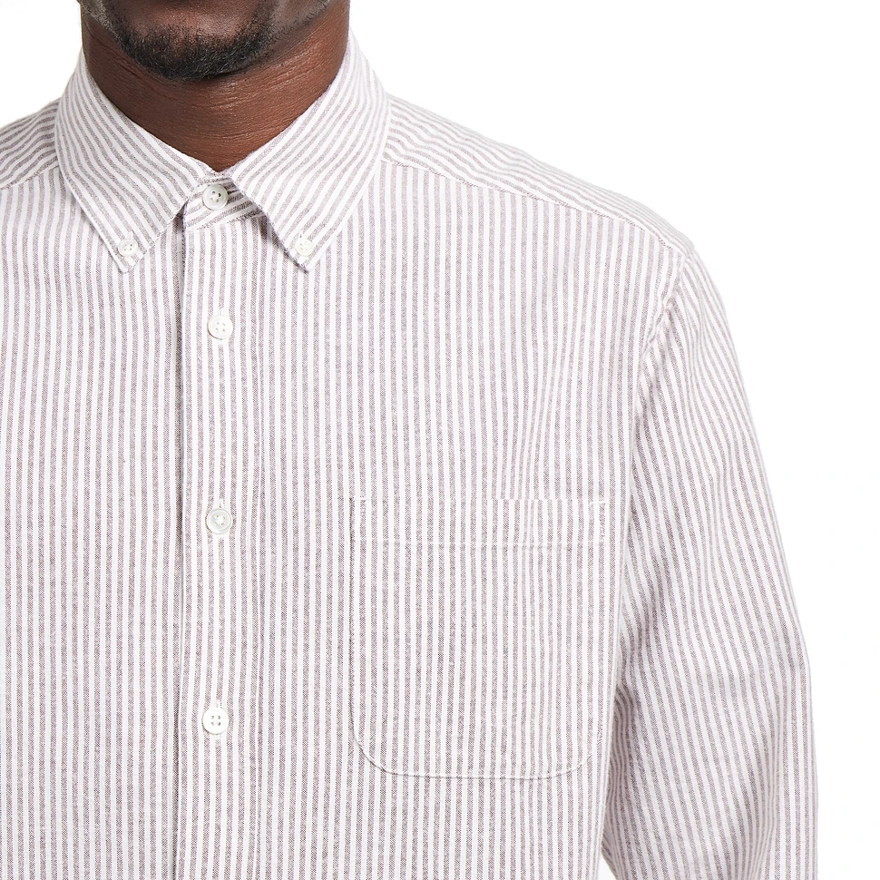 Portuguese Flannel - Brushed Oxford Stripe Shirt