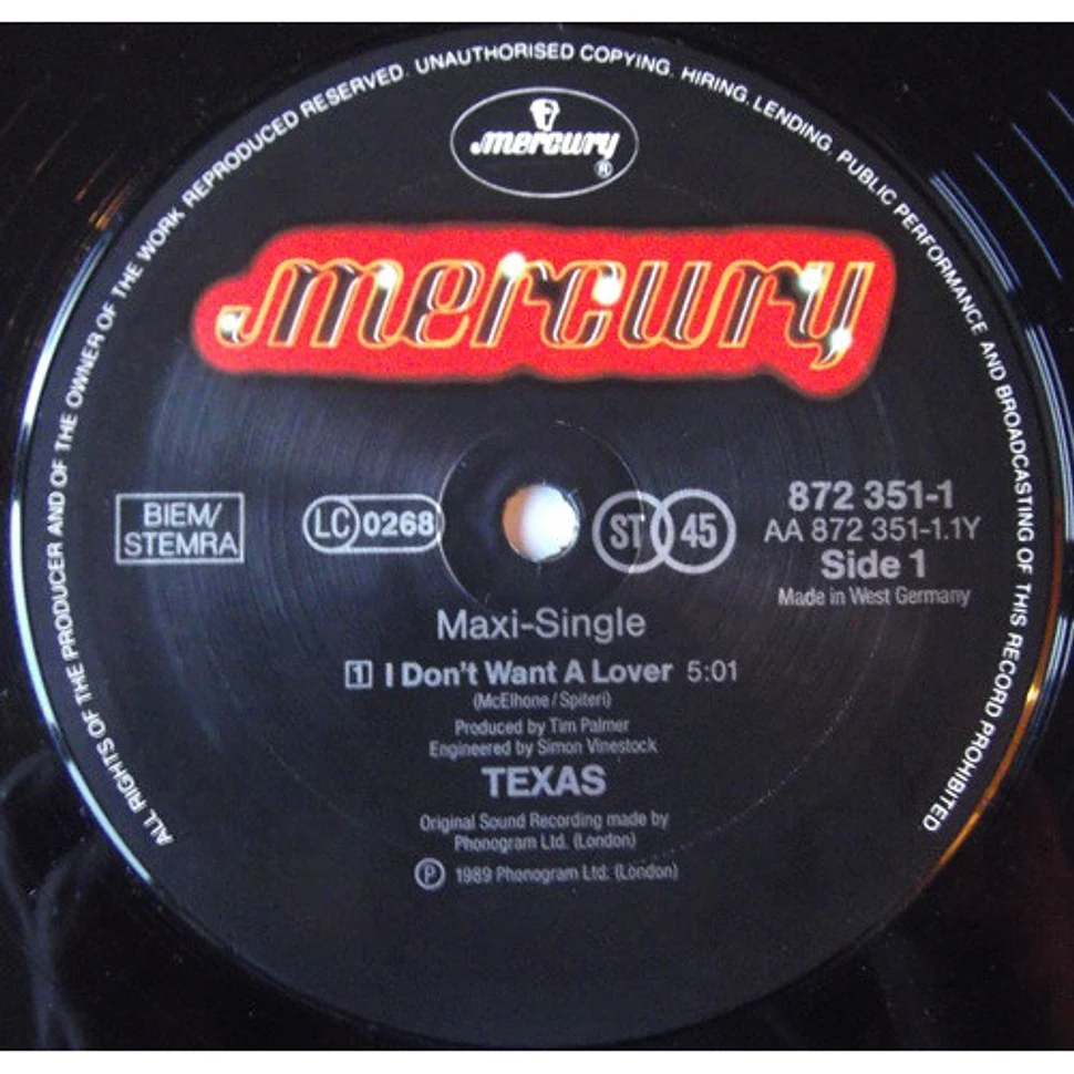 Texas - I Don't Want A Lover (Full Version)