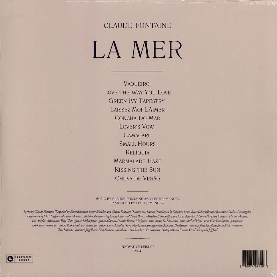 Claude Fontaine - La Mer Black Vinyl Edition