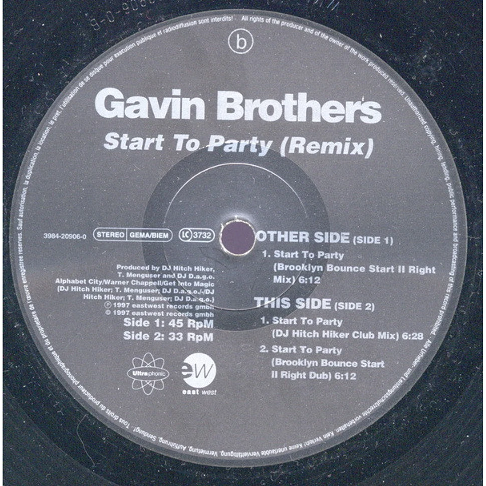 Gavin Brothers - Start To Party (Remix)