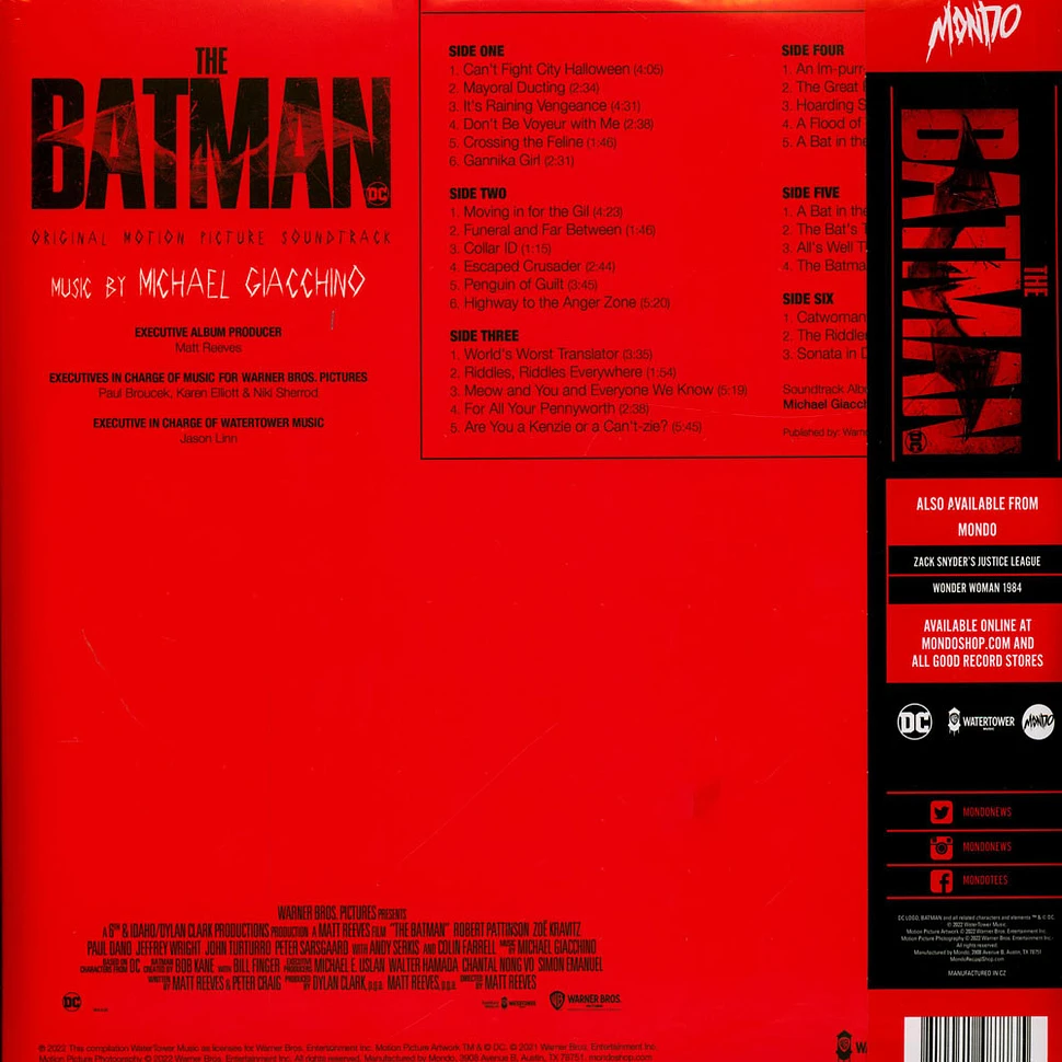 Michael Giacchino - OST The Batman Original Motion Picture Soundtrack 3 Multicolor Vinyl Edition