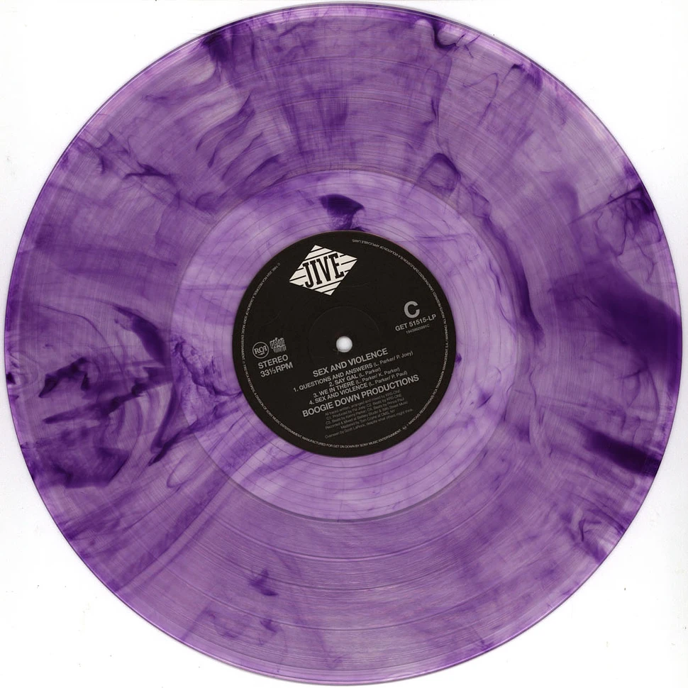 Boogie Down Productions - Sex And Violence Colored Vinyl Edition