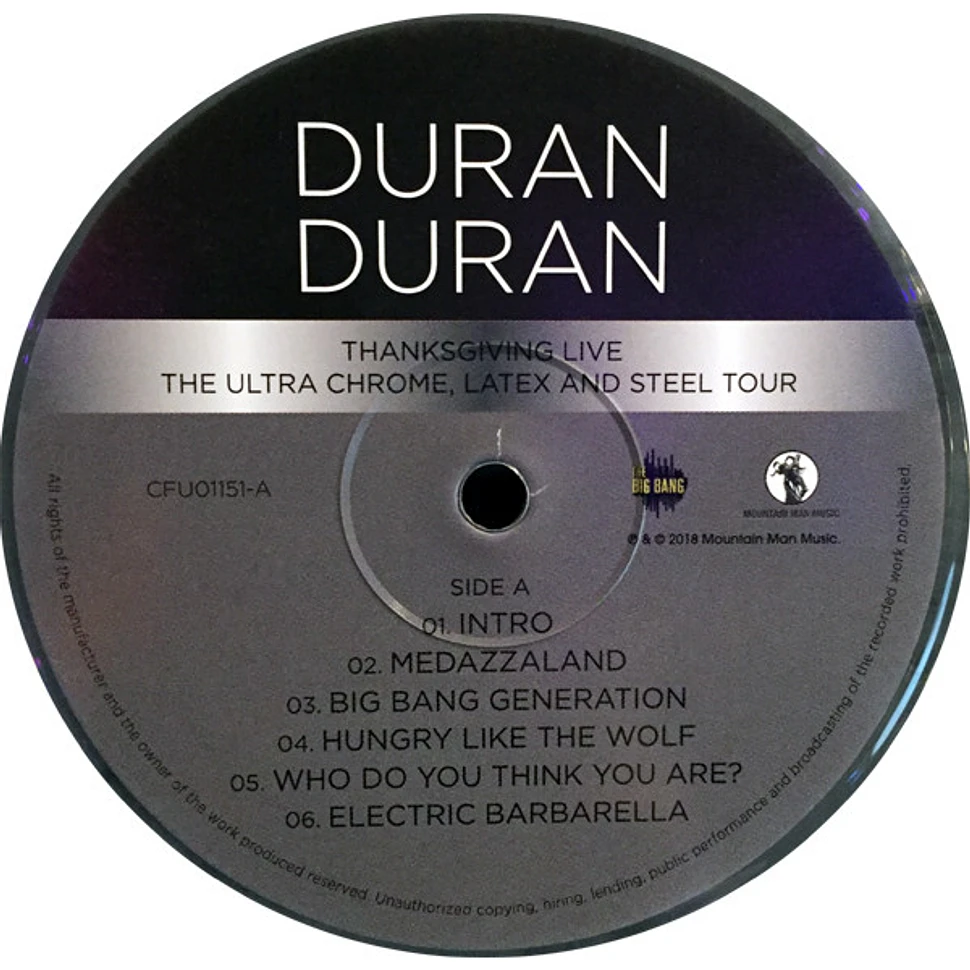 Duran Duran - Thanksgiving Live - The Ultra Chrome, Latex And Steel Tour