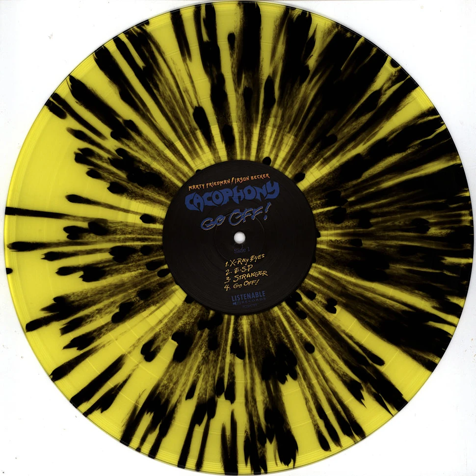 Cacophony - Go Off ! Yellow Black Splatter Vinyl Edition