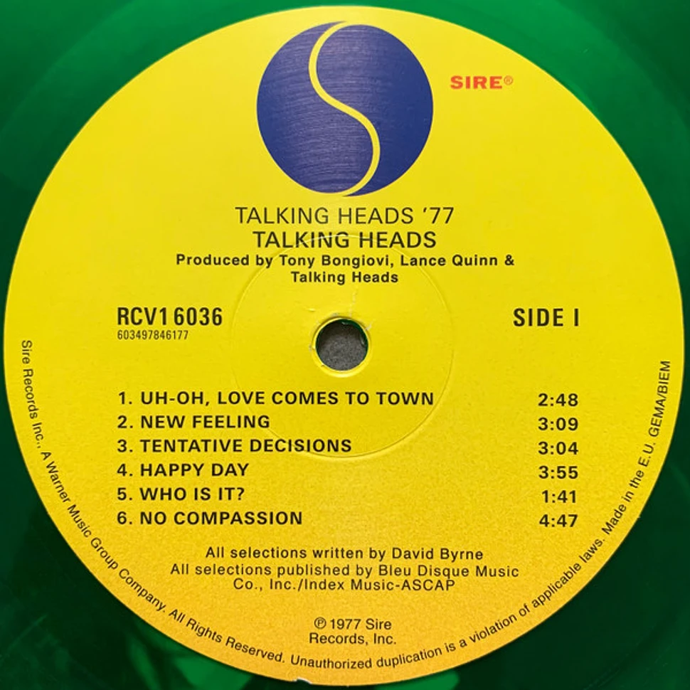 Talking Heads - Talking Heads: 77