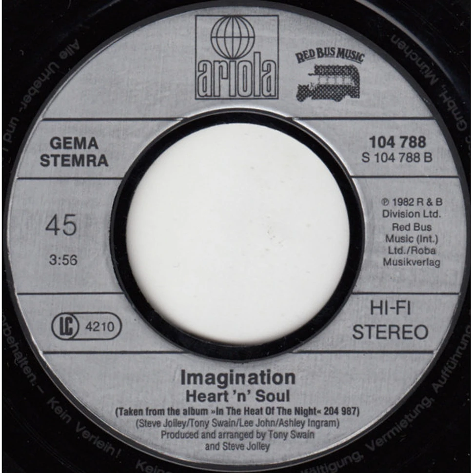 Imagination - In The Heat Of The Night / Heart 'N Soul