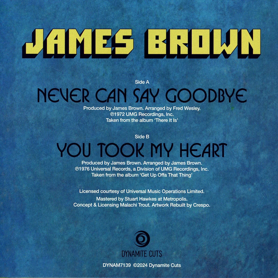 James Brown - Never Can Say Goodbye