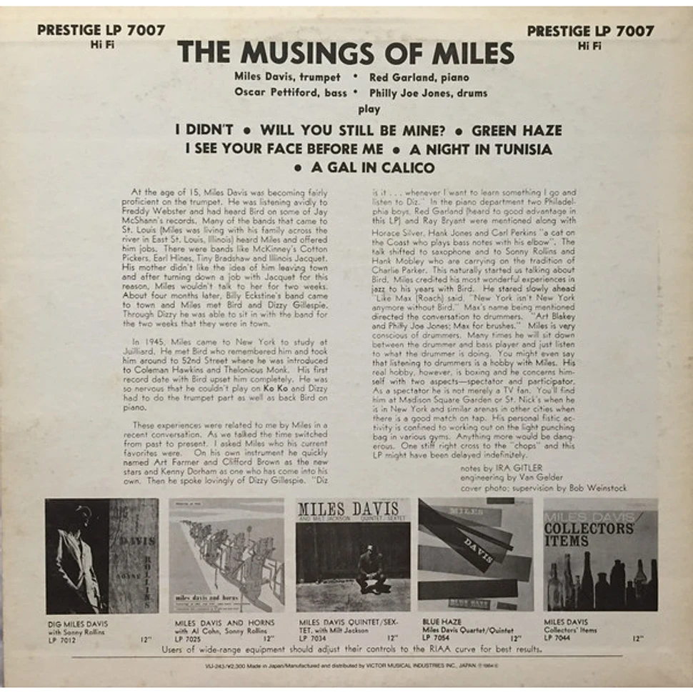 Miles Davis - The Musings Of Miles