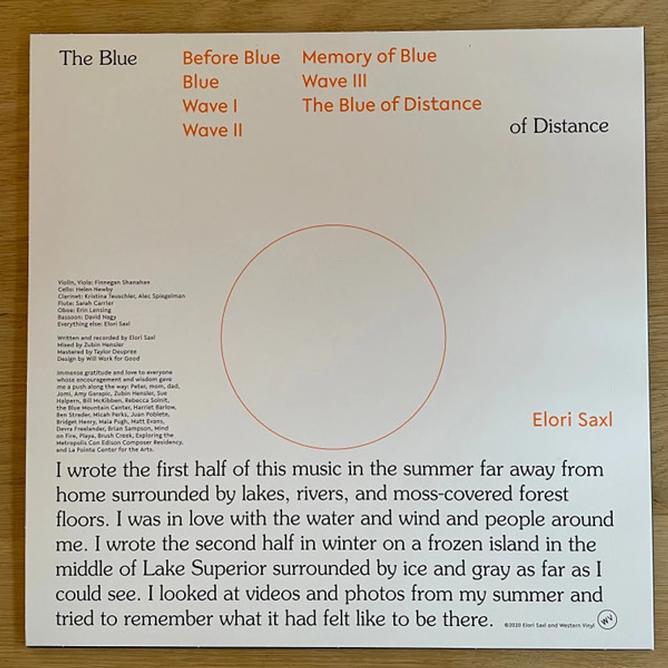 Elori Saxl - The Blue Of Distance