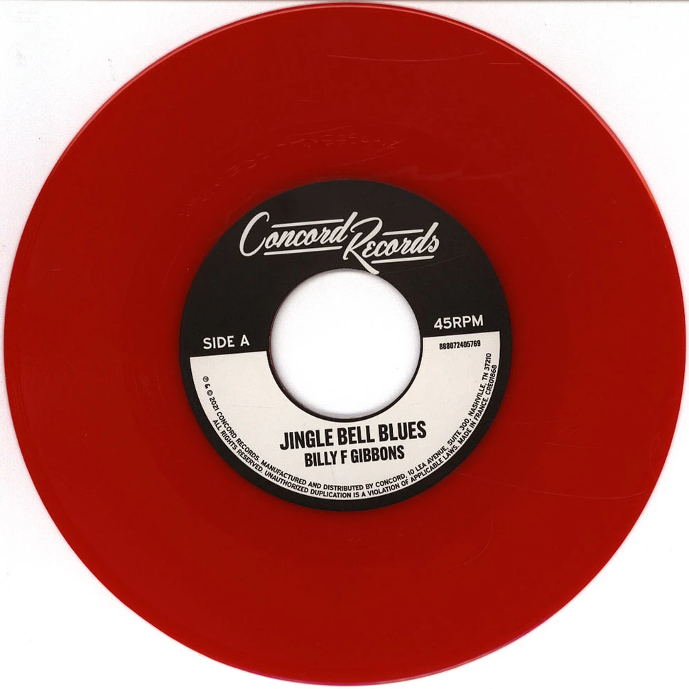 Billy F Gibbons - Jingle Bell Blues Translucent Red Vinyl Editoin