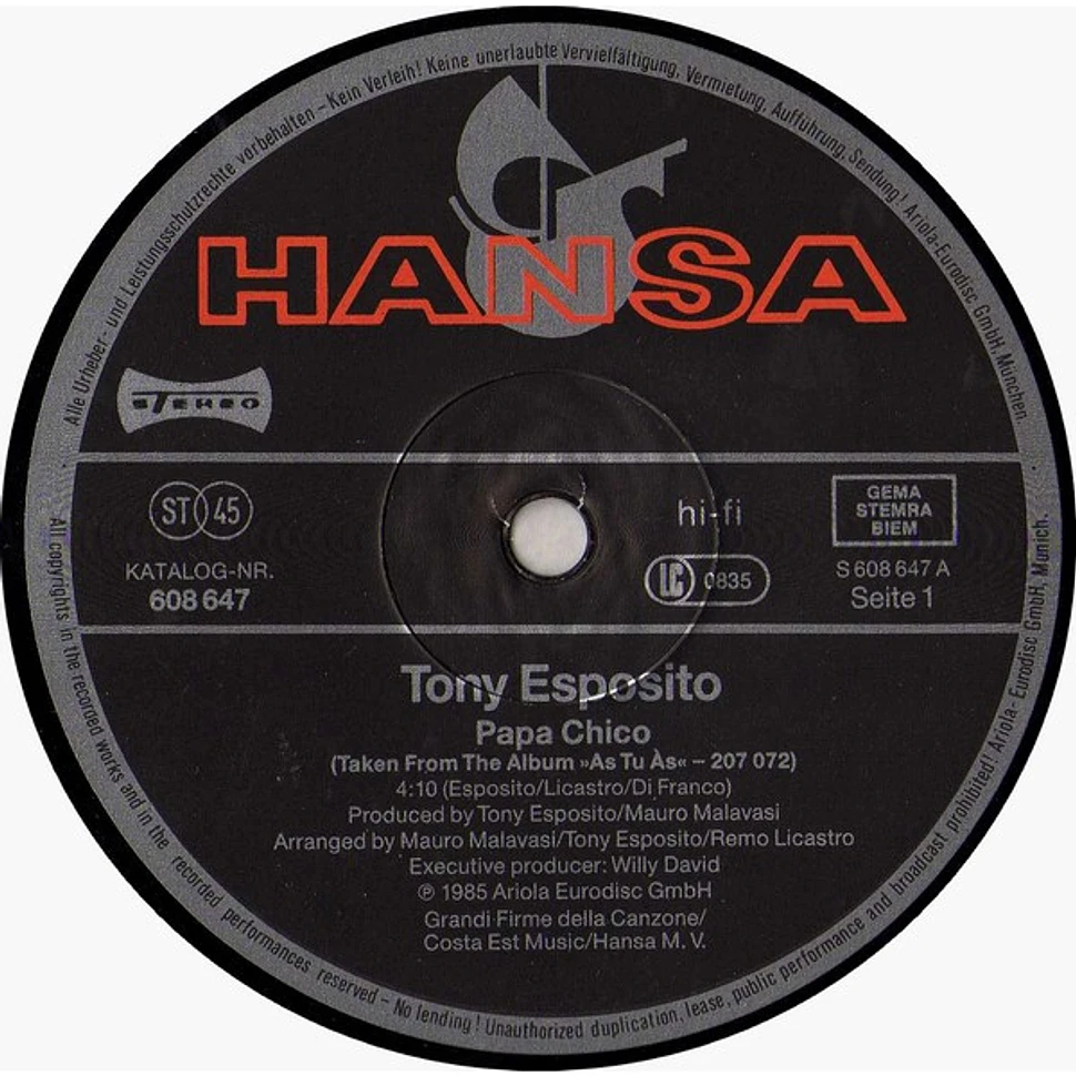 Tony Esposito - Papa Chico