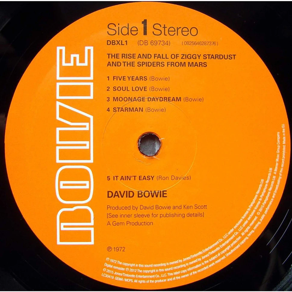 David Bowie - The Rise And Fall Of Ziggy Stardust And The Spiders From Mars