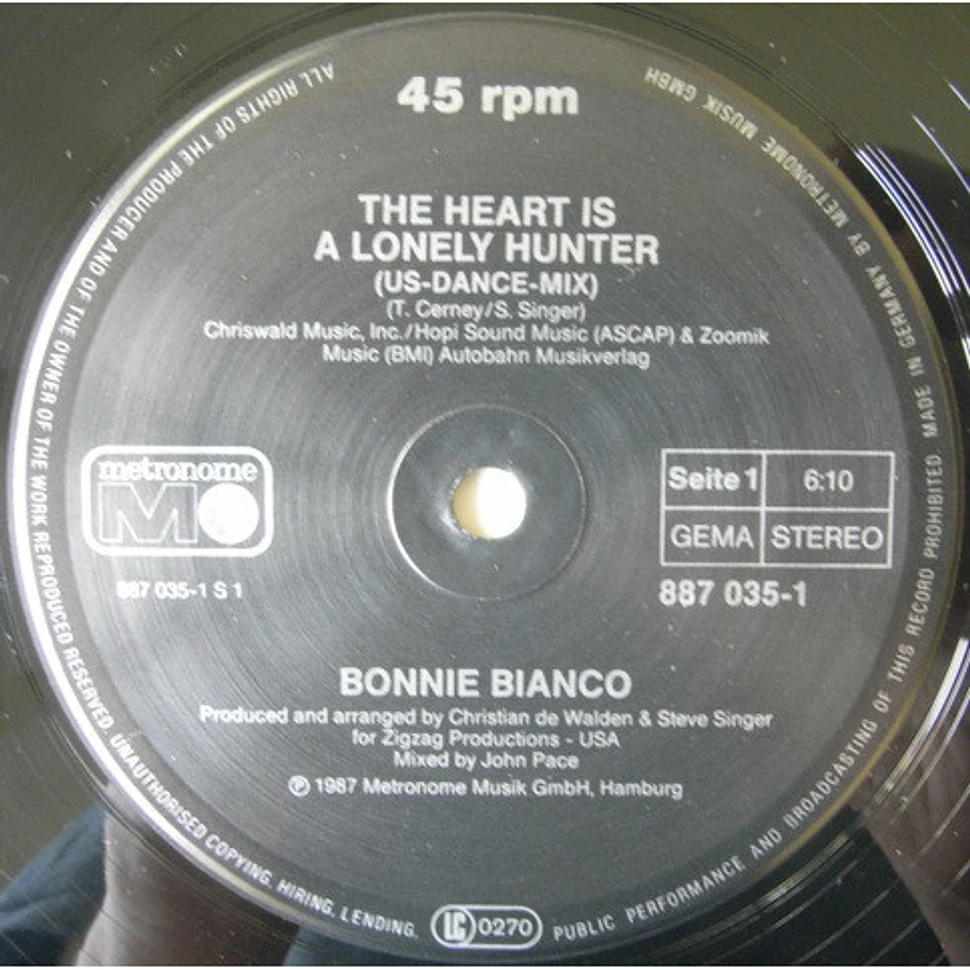 Bonnie Bianco - The Heart Is A Lonely Hunter