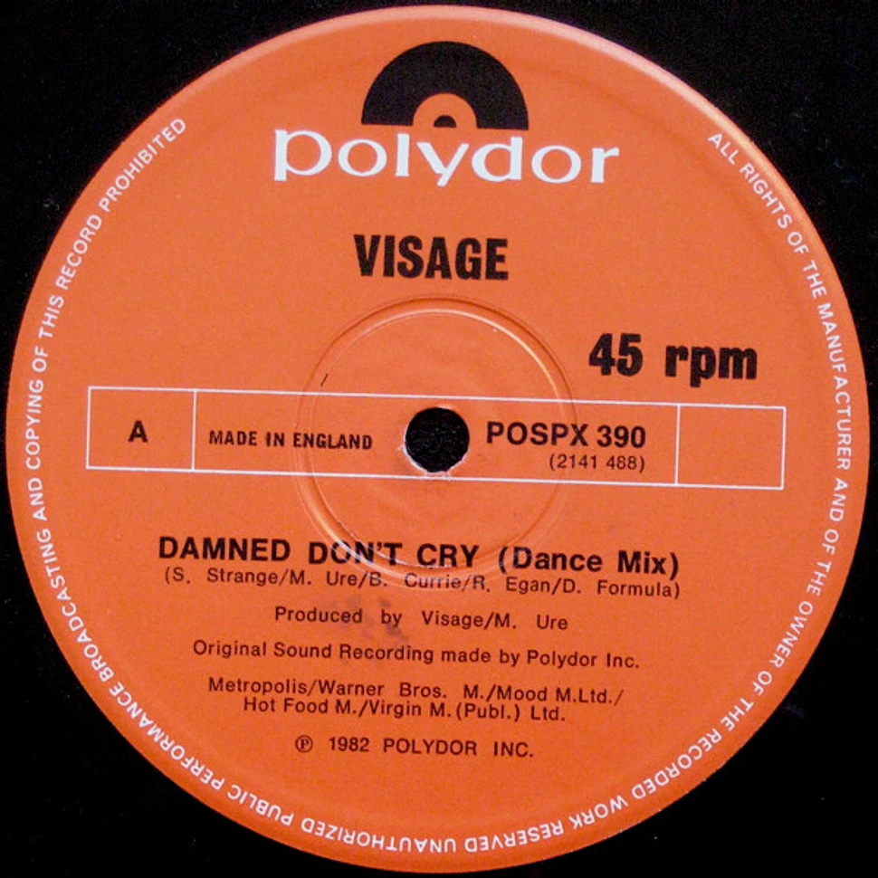 Visage - The Damned Don't Cry