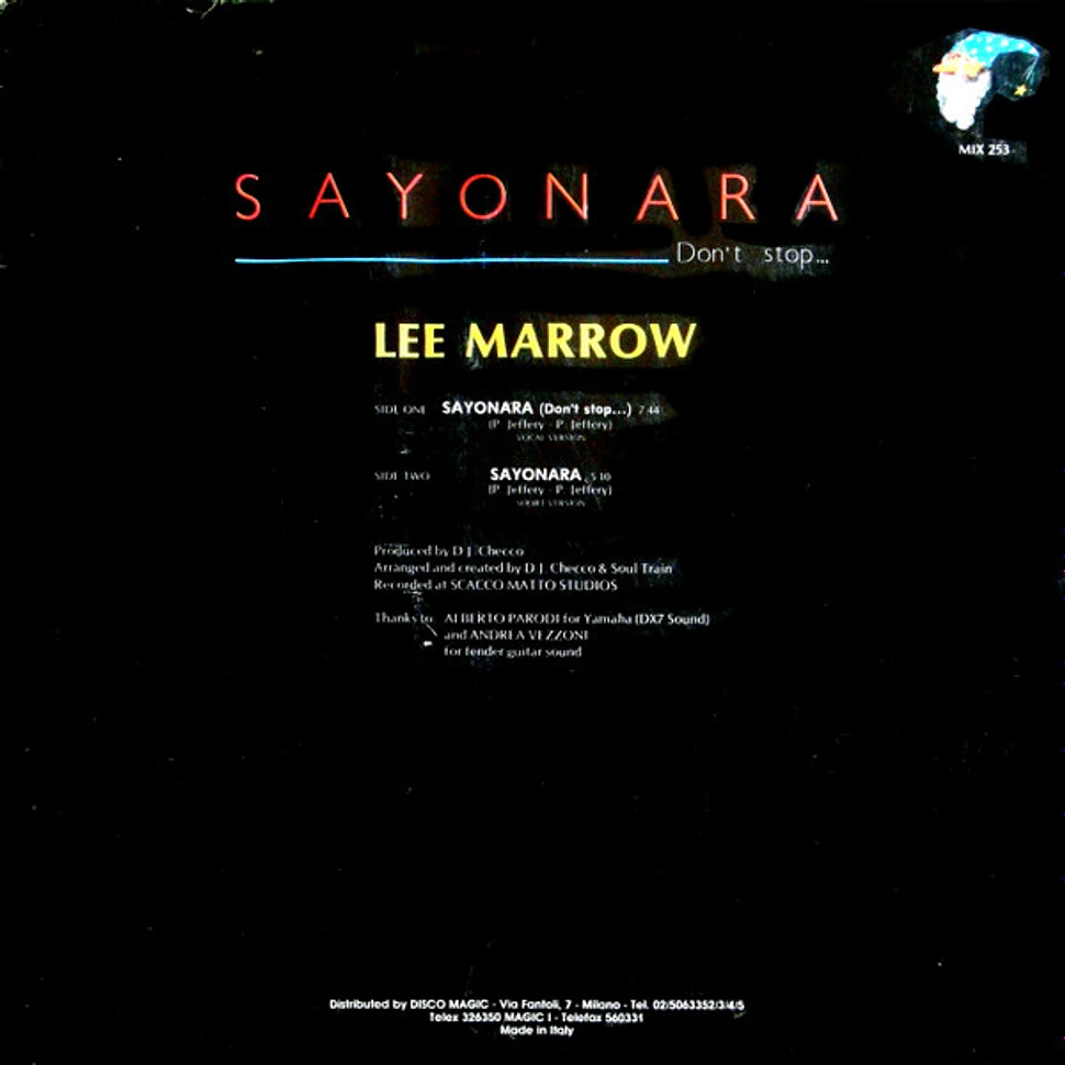 Lee Marrow - Sayonara (Don't Stop...)