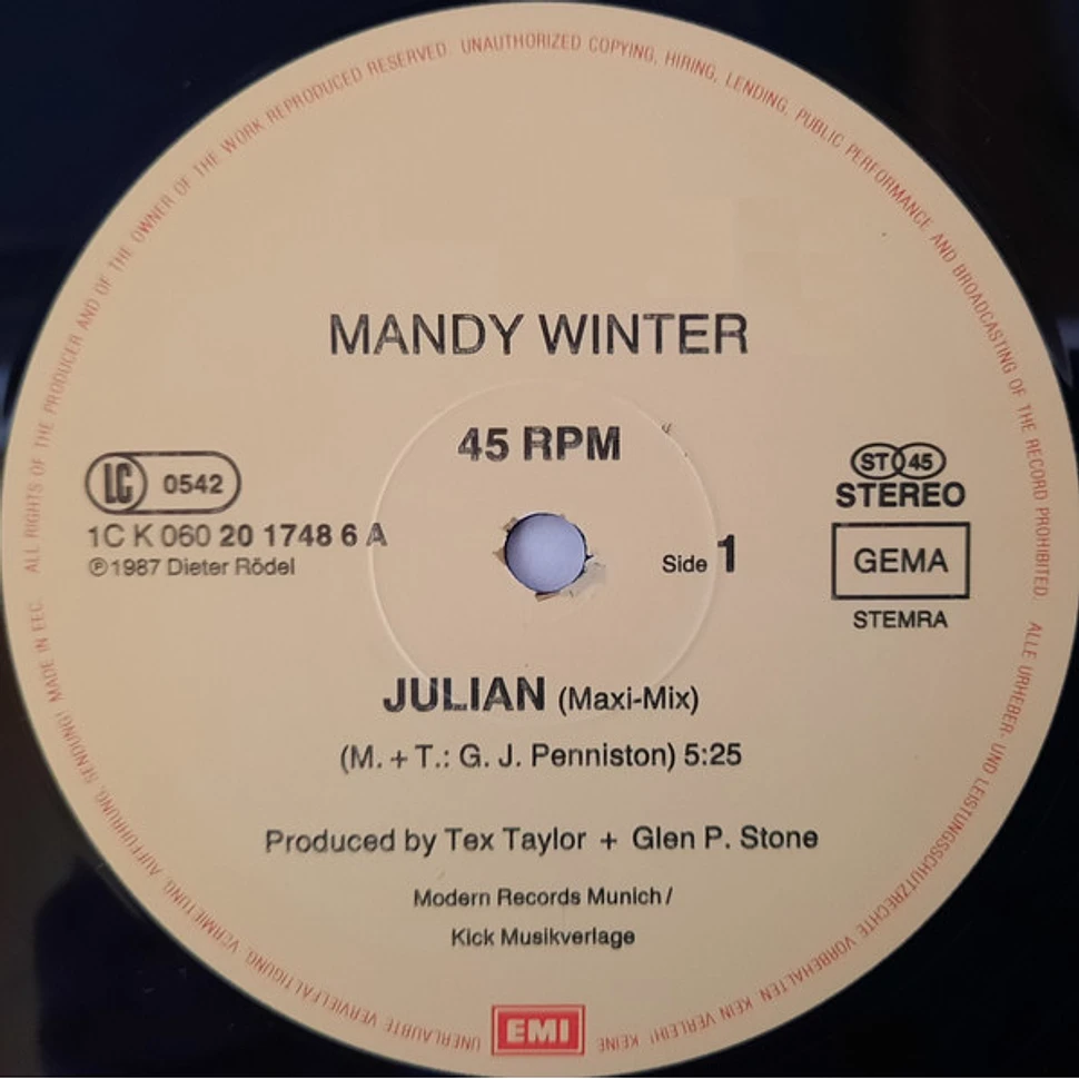 Mandy Winter - Julian (Maxi-Mix)