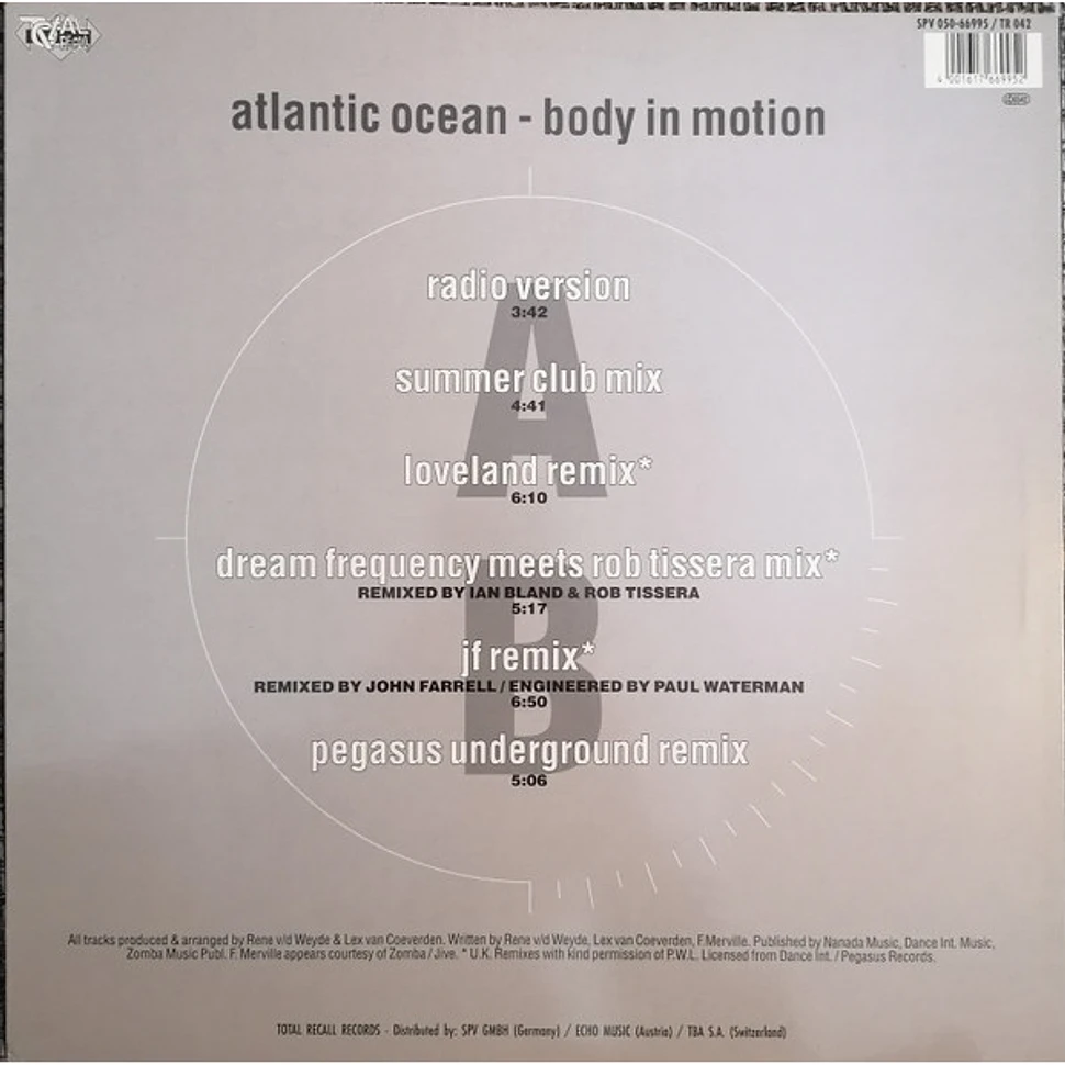 Atlantic Ocean - Body In Motion - Club & Underground Remixes