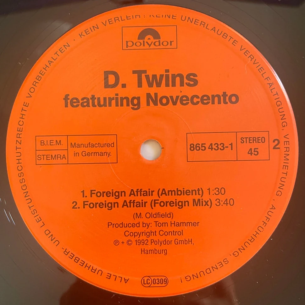 D. Twins Featuring Novecento - Foreign Affair