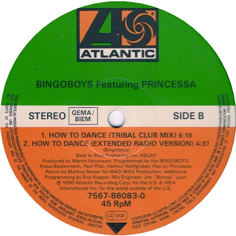 Bingoboys Featuring Princessa - How To Dance