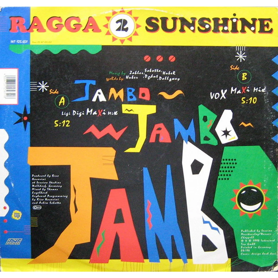 Ragga 2 Sunshine - Jambo Jambo Jambo