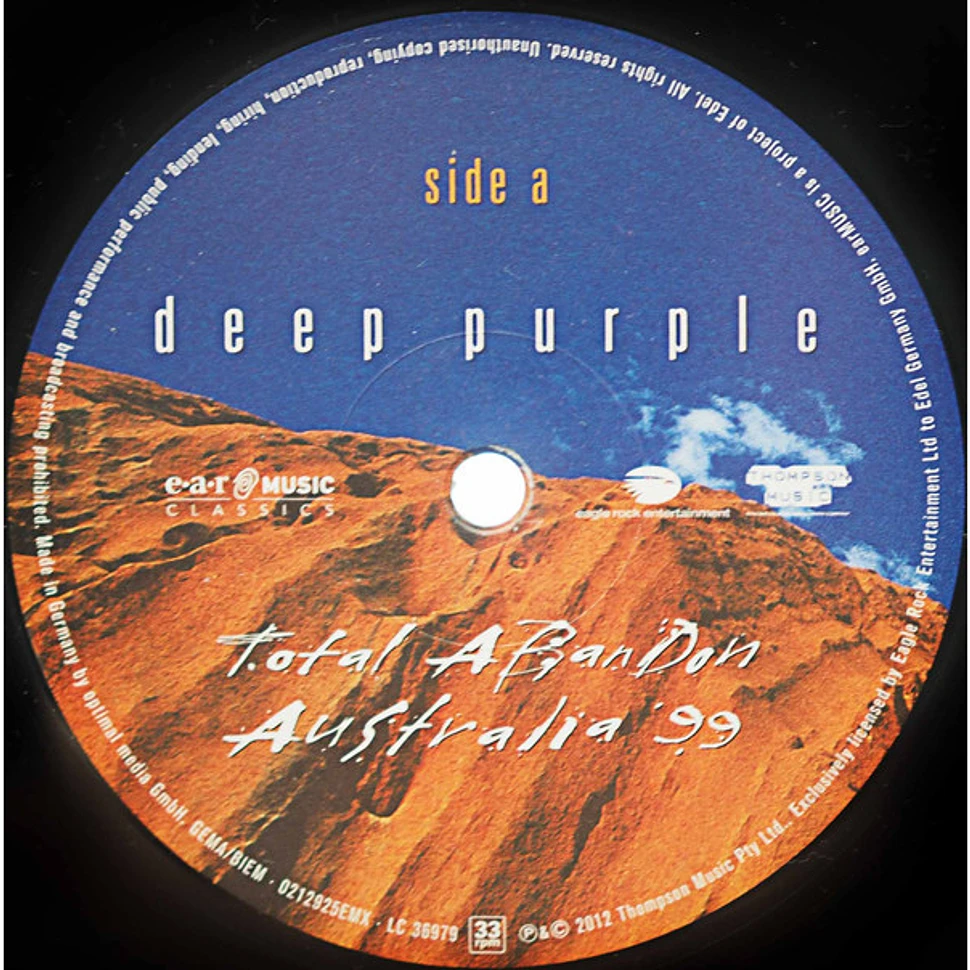 Deep Purple - Total Abandon - Australia '99