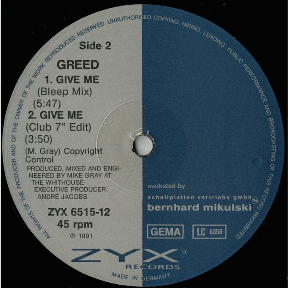 Greed - Give Me