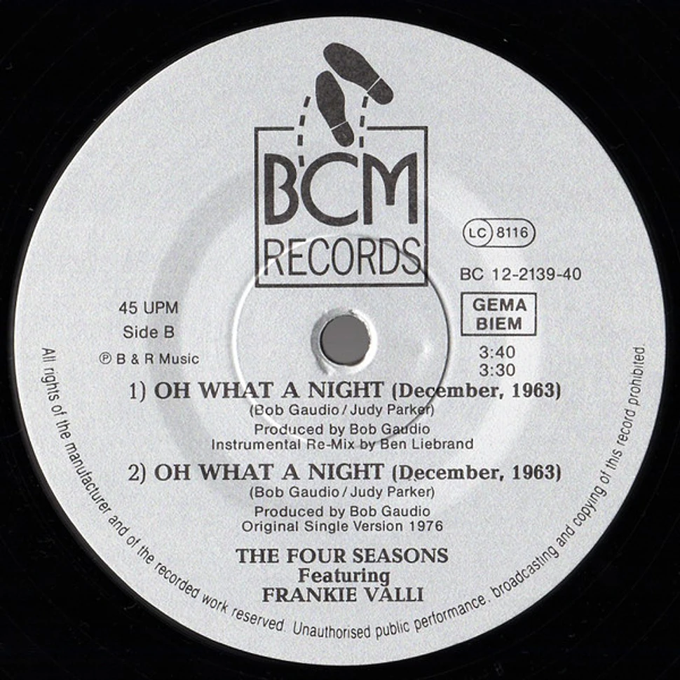 The Four Seasons Featuring Frankie Valli - Oh What A Night (December, 1963) (1988 Remix By Ben Liebrand)