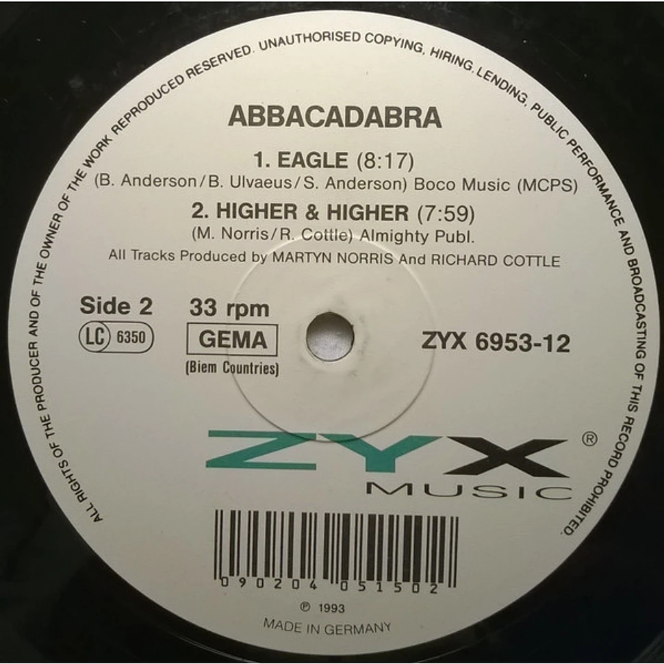 Abbacadabra - S.O.S. / Eagle / Higher & Higher