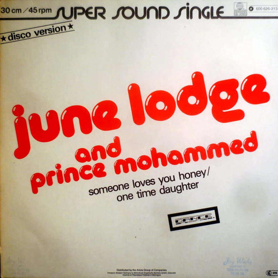 June Lodge And Prince Mohammed - Someone Loves You Honey/One Time Daughter